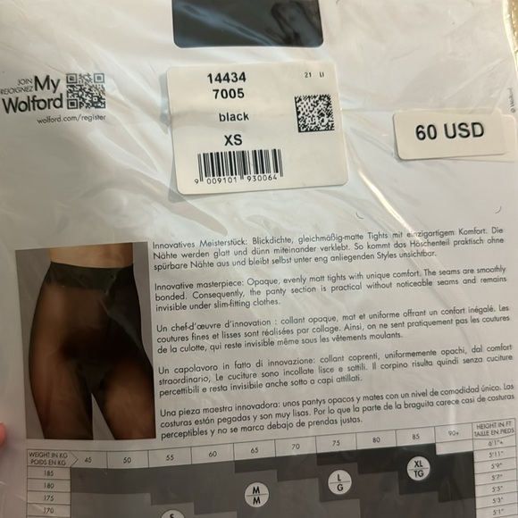 WOLFORD pure 50 denier XS black. - Picture 5 of 5